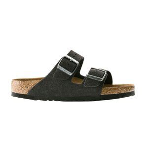Birkenstock Arizona SFB Sandals Velvet Gray Suede Soft Footbed Regular 552321